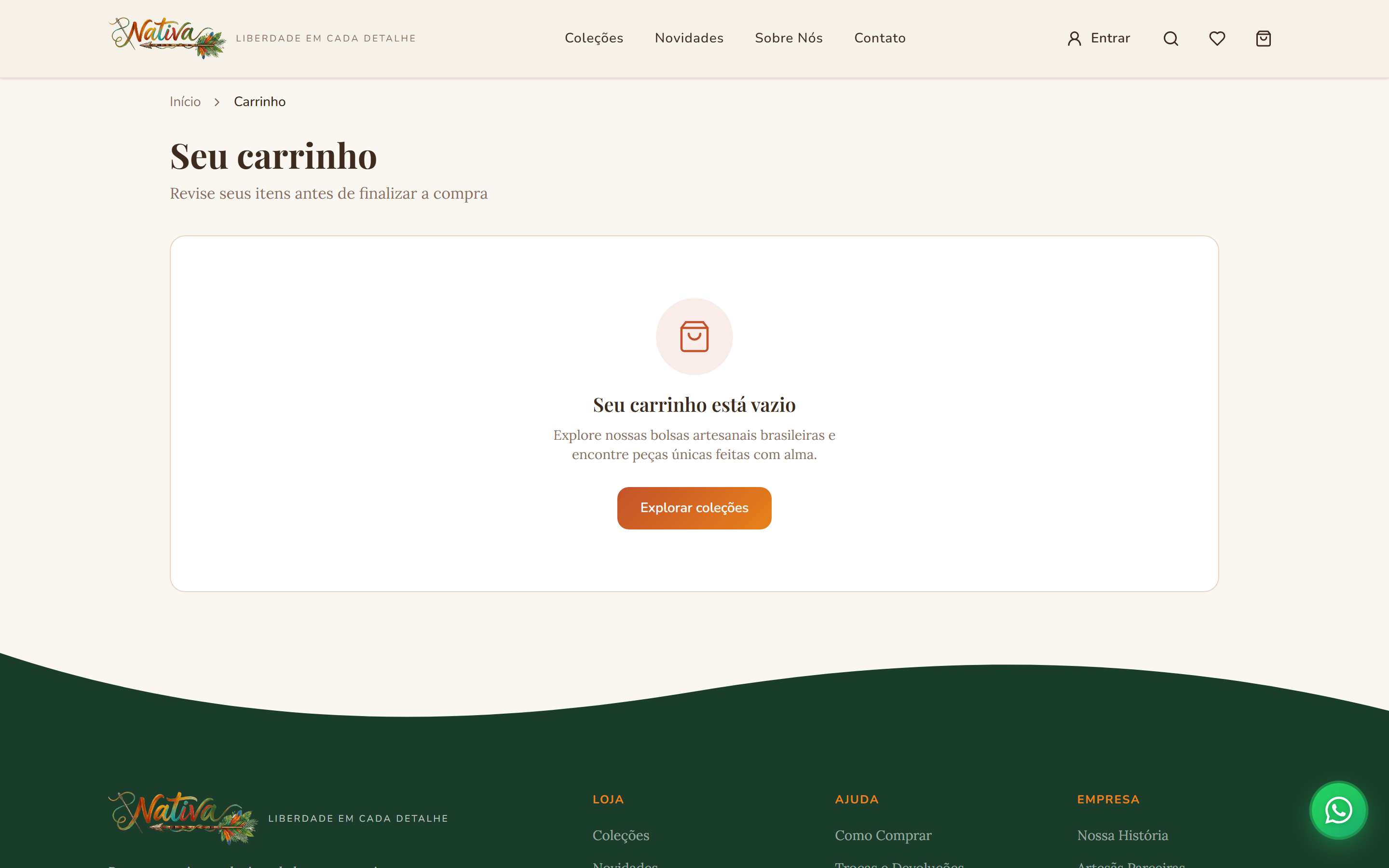 Nativa Store — Carrinho
