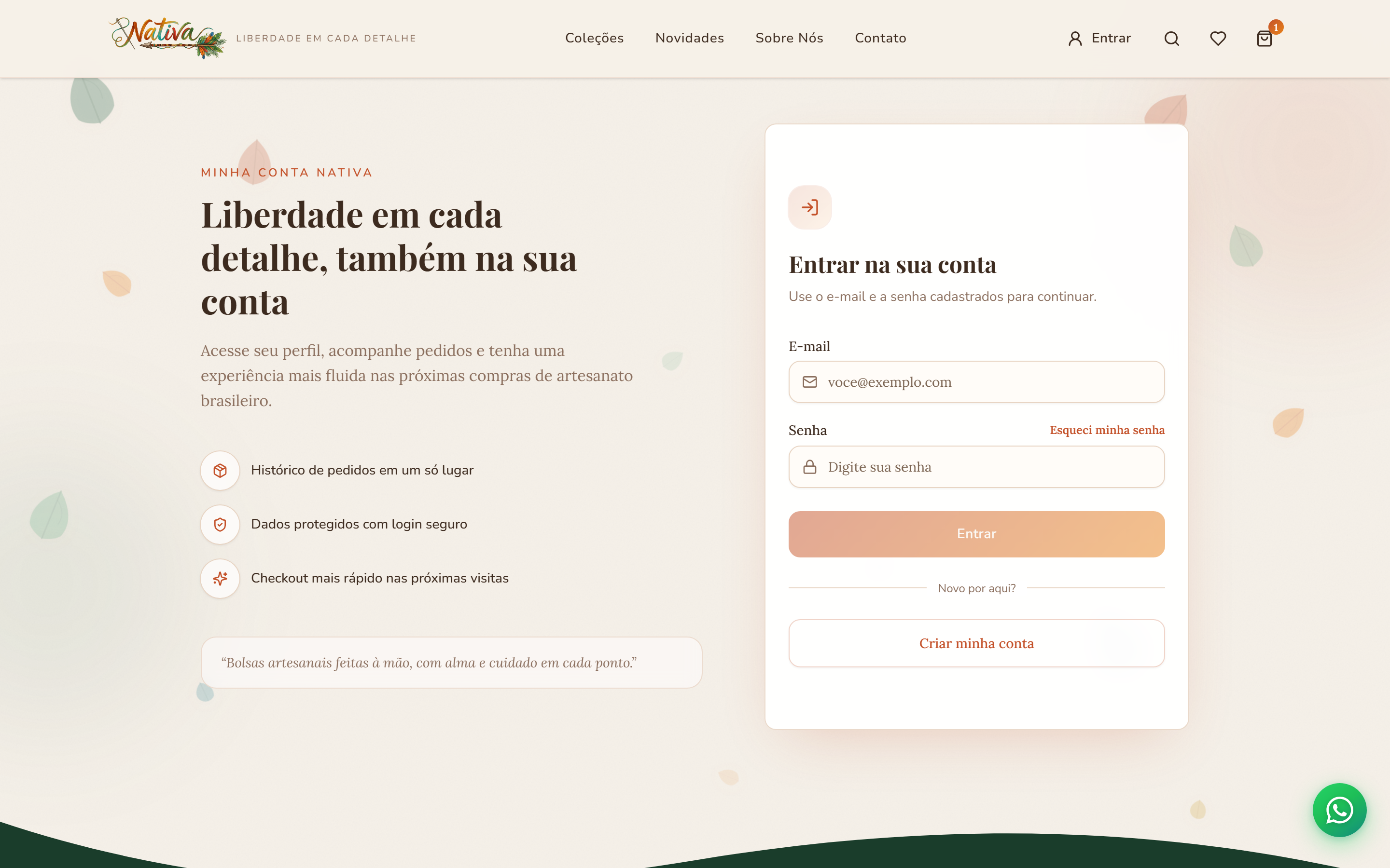 Nativa Store — Checkout